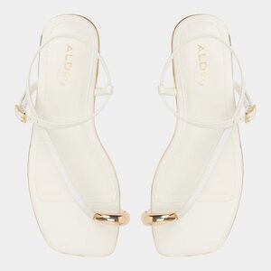 Aldo Jamolina sandal white & gold
